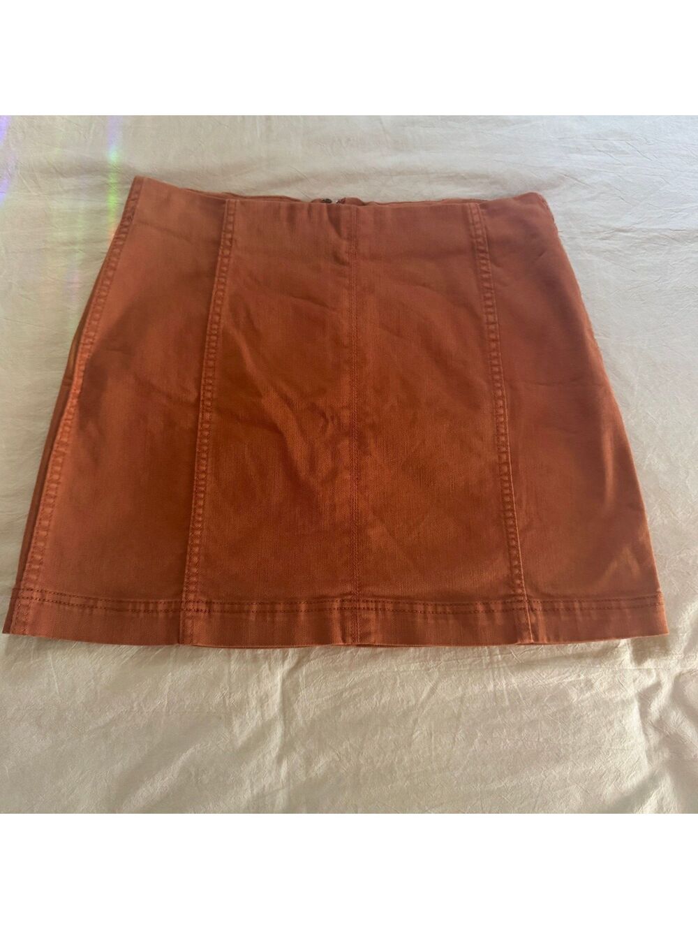 Wild Fable Mini Skirt Cotton Blend Rust Orange Size 10